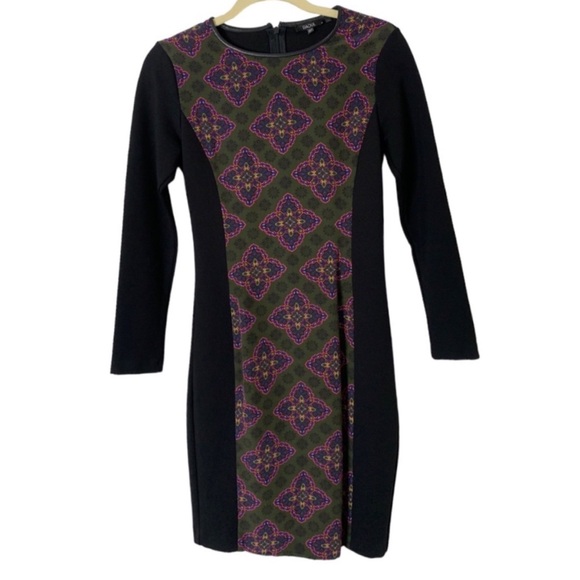 Raoul Dresses & Skirts - Raoul Silk Panel and Leather Trim Size 0 Dress